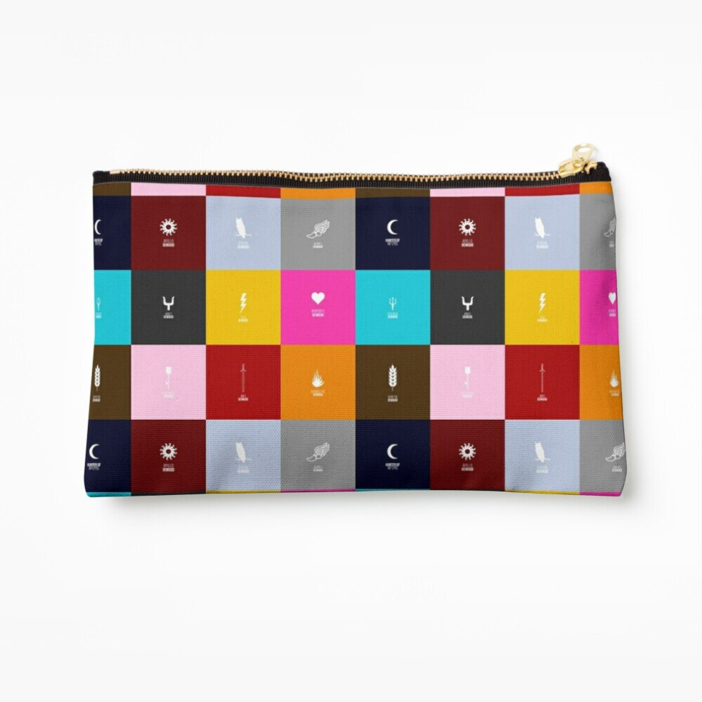 Whibos Makeup Bag Greek Gods Demigods Cosmetic Organizer Tyvek Paper Bags Zipper Pouch