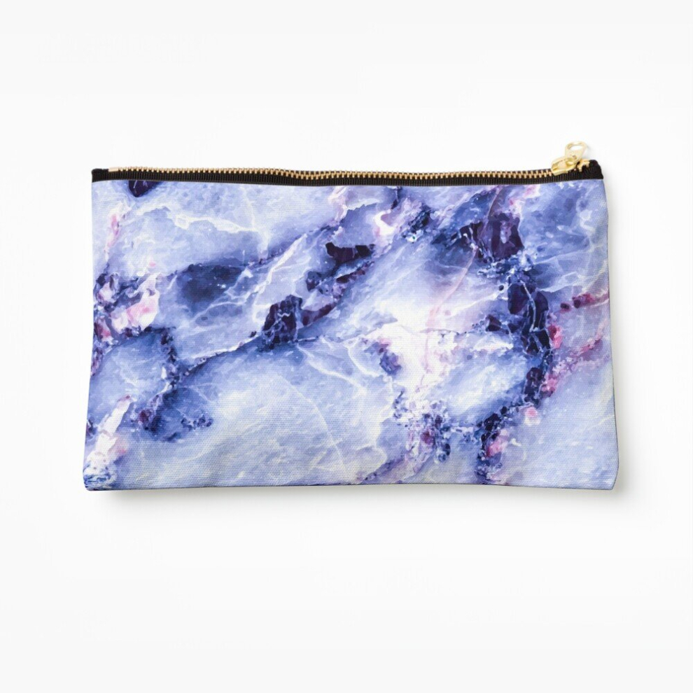 Whibos Makeup Bag Marble Cosmetic Organizer Tyvek Paper Bags Zipper Pouch