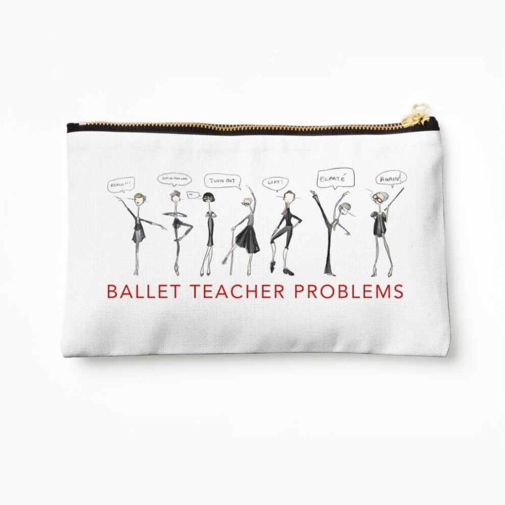 Whibos Makeup Bag Ballet Teacher Problems Cosmetic Organizer Tyvek Paper Bags Zipper Pouch