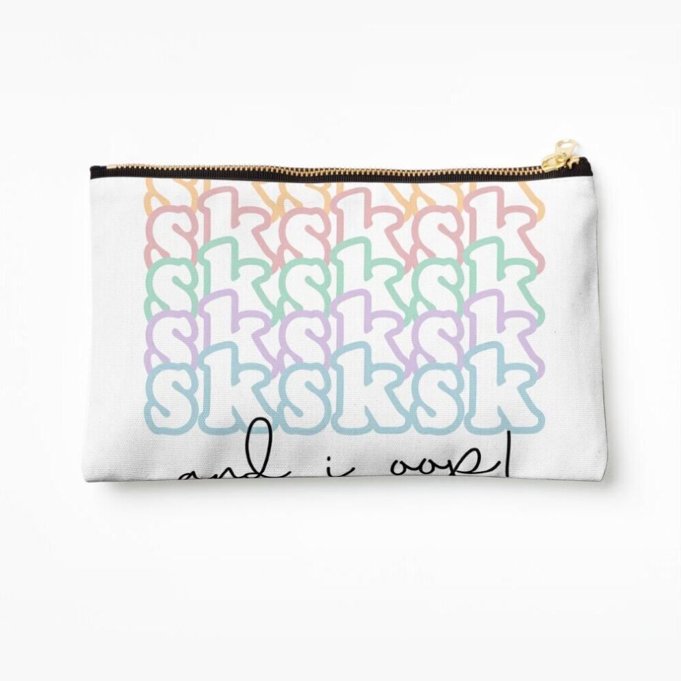 Whibos Makeup Bag Sksksk And I Oop, Vsco Girl Cosmetic Organizer Tyvek Paper Bags Zipper Pouch
