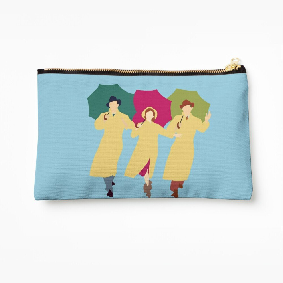 Whibos Makeup Bag Singing In The Rain Cosmetic Organizer Tyvek Paper Bags Zipper Pouch