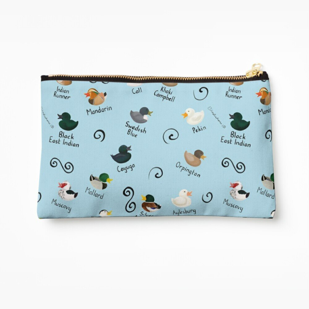 Whibos Makeup Bag Ducks Ducks Ducks Cosmetic Organizer Tyvek Paper Bags Zipper Pouch