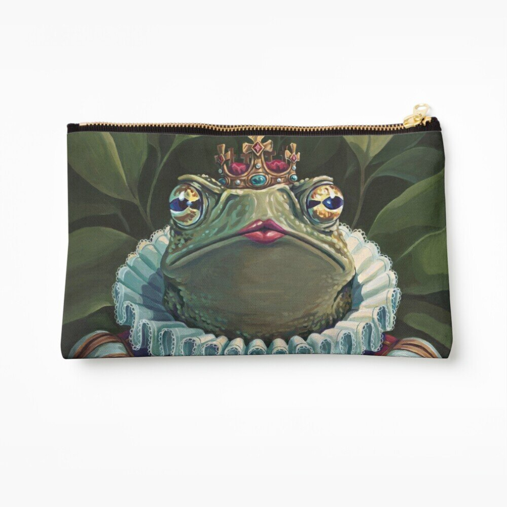 Whibos Makeup Bag Toad Queen Cosmetic Organizer Tyvek Paper Bags Zipper Pouch
