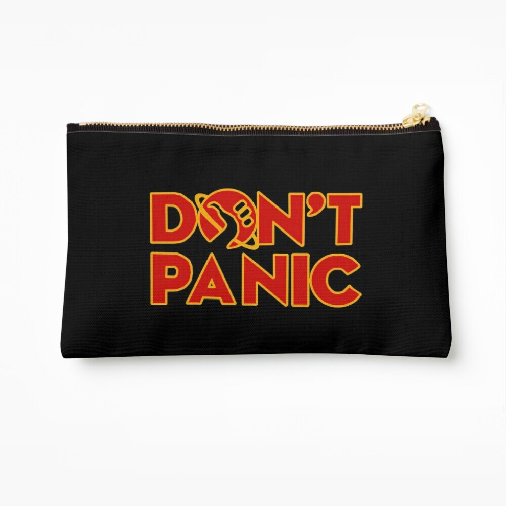 Whibos Makeup Bag Don't Panic The Hitchhiker's Guide To The Cosmetic Organizer Tyvek Paper Bags Zipper Pouch