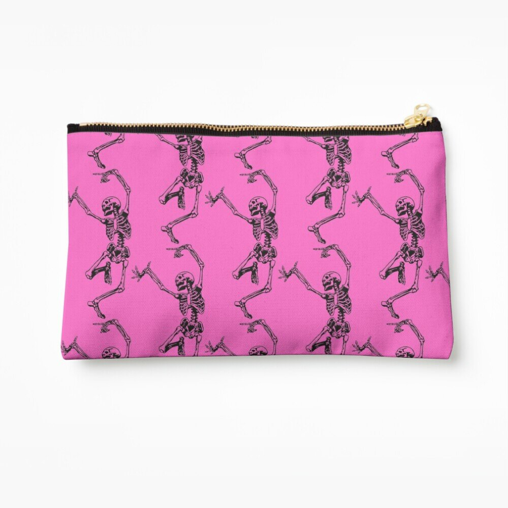 Whibos Makeup Bag Dance With Neon Death Cosmetic Organizer Tyvek Paper Bags Zipper Pouch