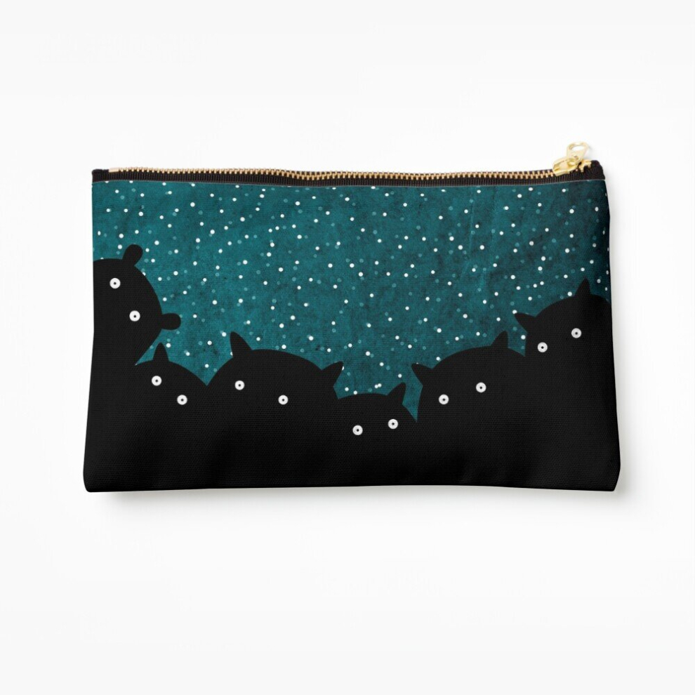 Whibos Makeup Bag Good Night Squirrels Cosmetic Organizer Tyvek Paper Bags Zipper Pouch