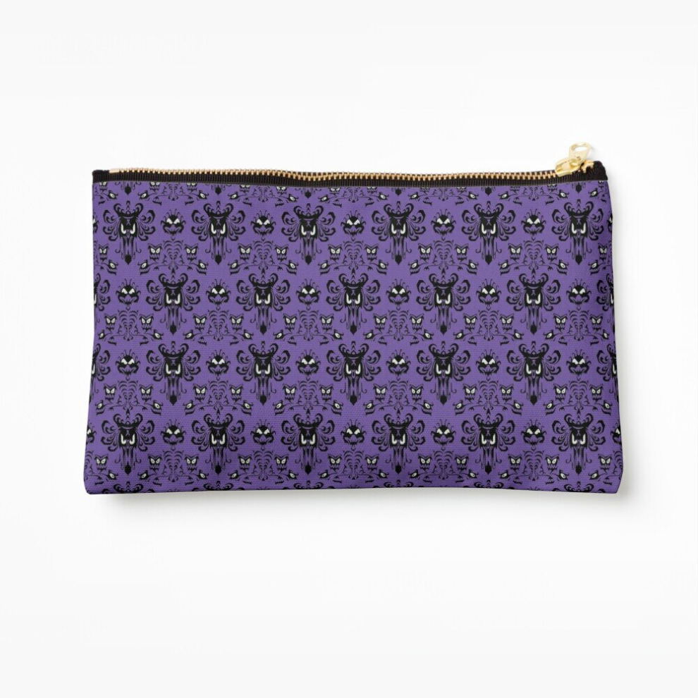 Whibos Makeup Bag Haunted Mansion Cosmetic Organizer Tyvek Paper Bags Zipper Pouch