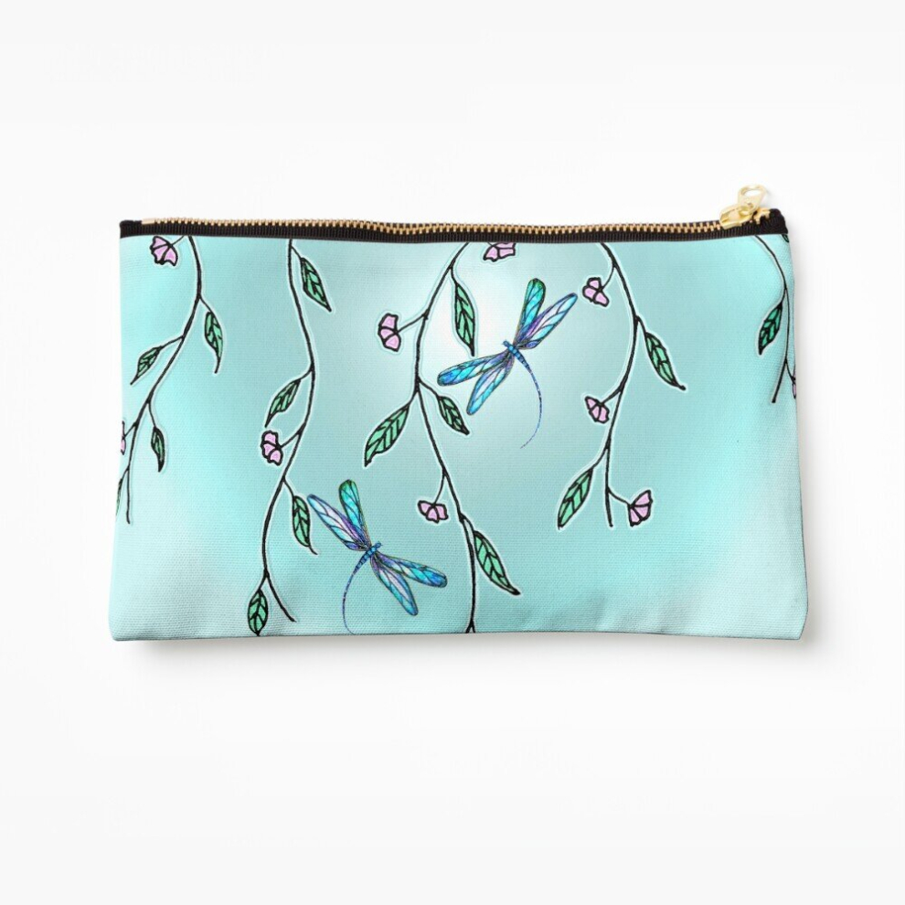 Whibos Makeup Bag Angel Dragonflies Cosmetic Organizer Tyvek Paper Bags Zipper Pouch