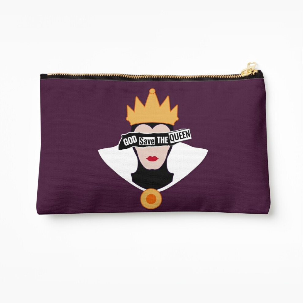 Whibos Makeup Bag God Save The Evil Queen Cosmetic Organizer Tyvek Paper Bags Zipper Pouch