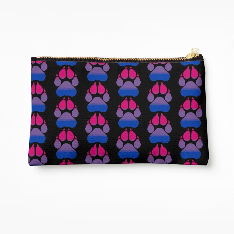 Whibos Makeup Bag Pawprint - Bi Cosmetic Organizer Tyvek Paper Bags Zipper Pouch