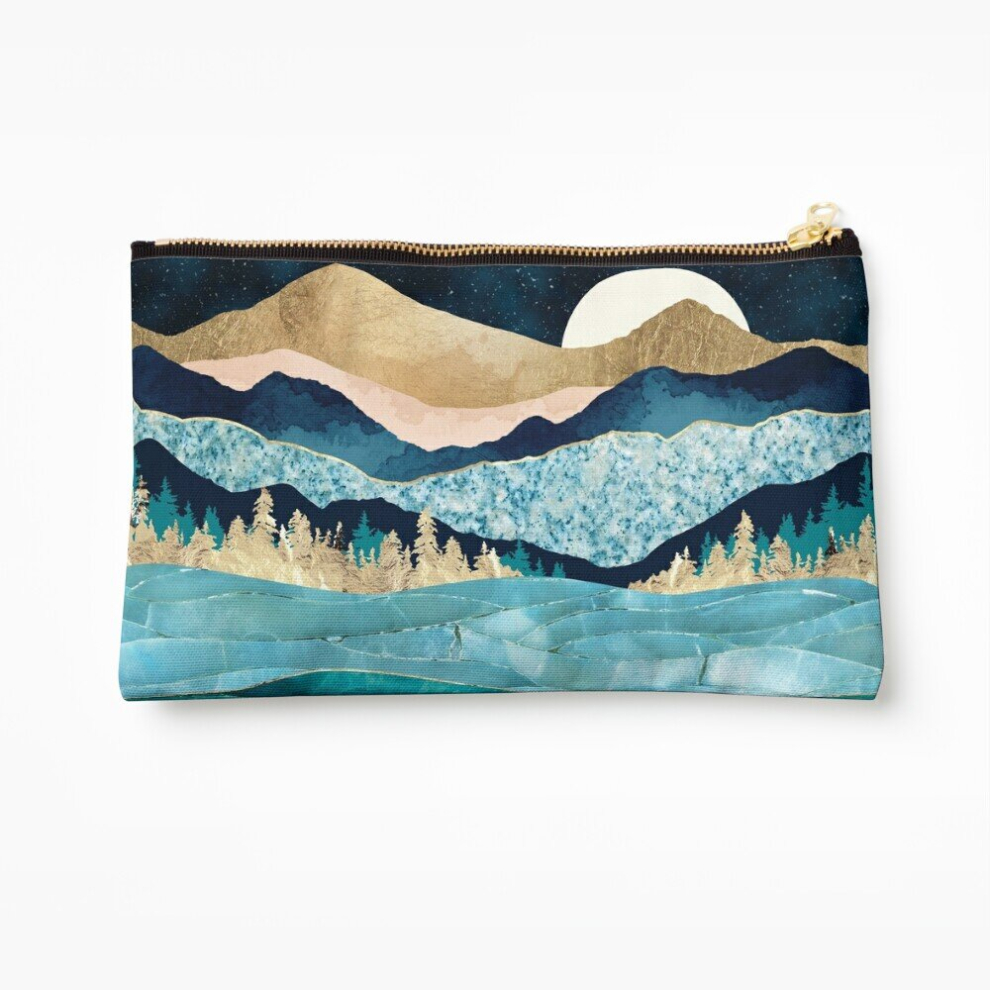 Whibos Makeup Bag Midnight Ocean Cosmetic Organizer Tyvek Paper Bags Zipper Pouch