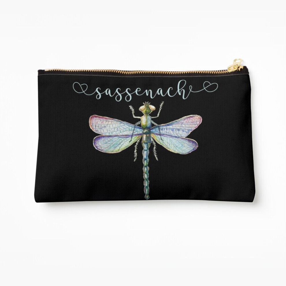 Whibos Makeup Bag Sassenach Dragonfly Cosmetic Organizer Tyvek Paper Bags Zipper Pouch