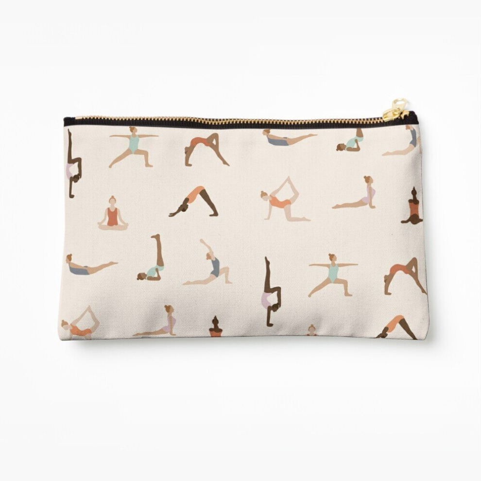 Whibos Makeup Bag Yoga Cosmetic Organizer Tyvek Paper Bags Zipper Pouch