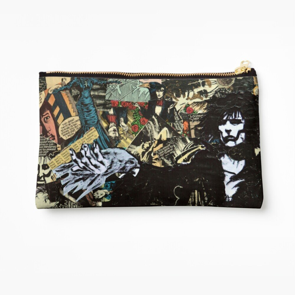 Whibos Makeup Bag Sandman Collage Cosmetic Organizer Tyvek Paper Bags Zipper Pouch