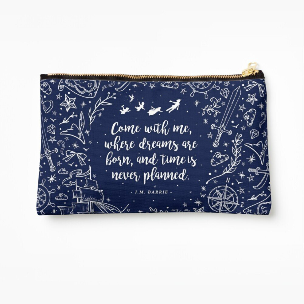 Whibos Makeup Bag Where Dreams Are Born Cosmetic Organizer Tyvek Paper Bags Zipper Pouch