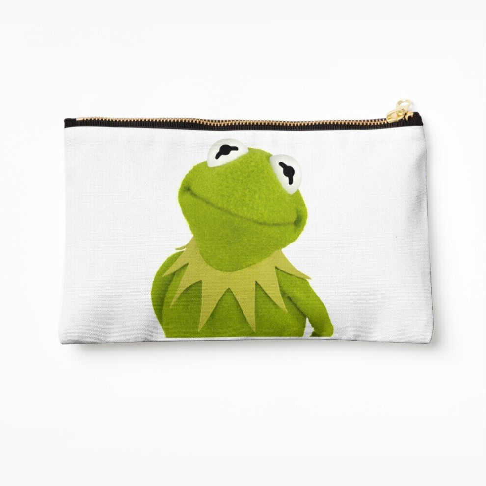 Whibos Makeup Bag Kermit The Frog Cosmetic Organizer Tyvek Paper Bags Zipper Pouch