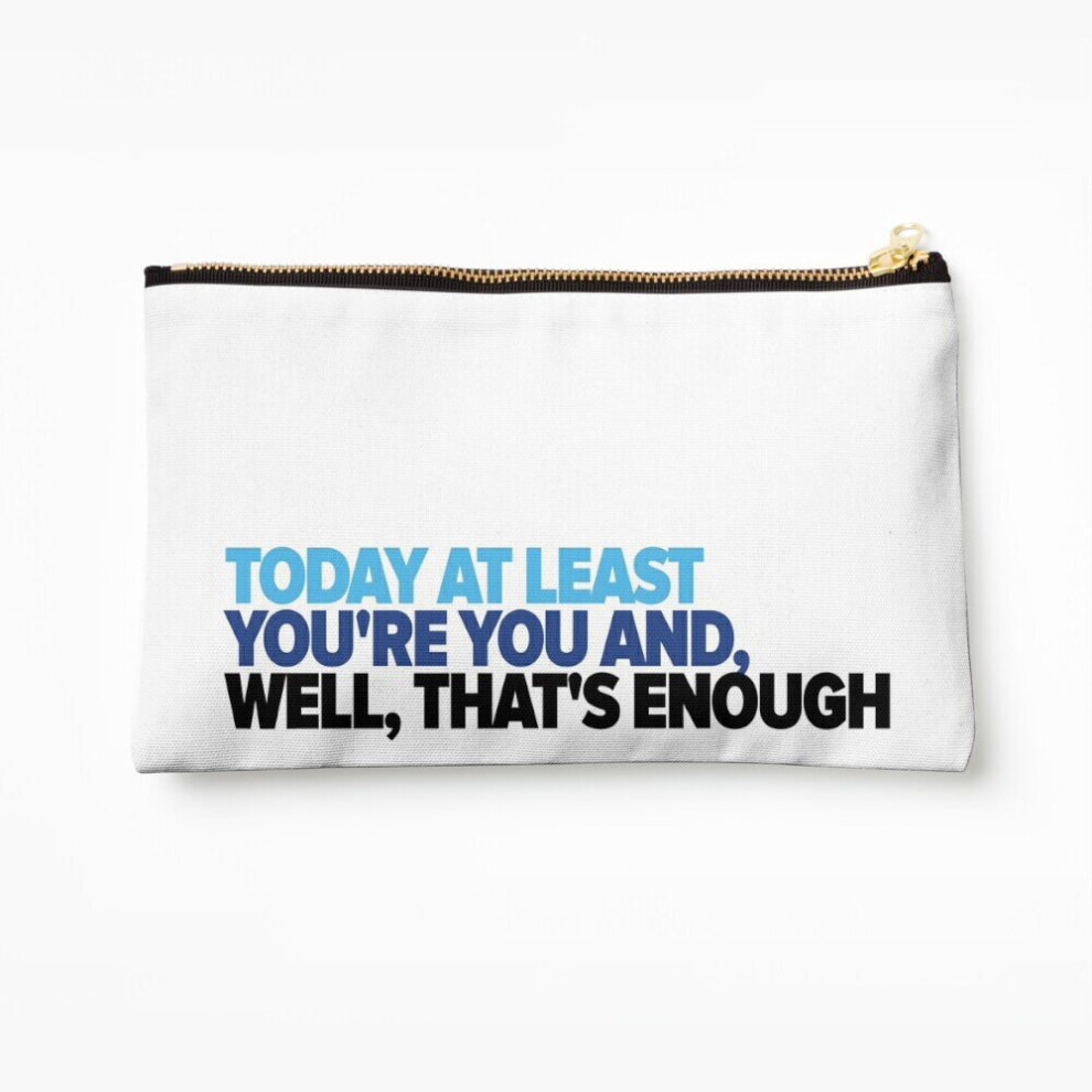 Whibos Makeup Bag That's Enough Cosmetic Organizer Tyvek Paper Bags Zipper Pouch