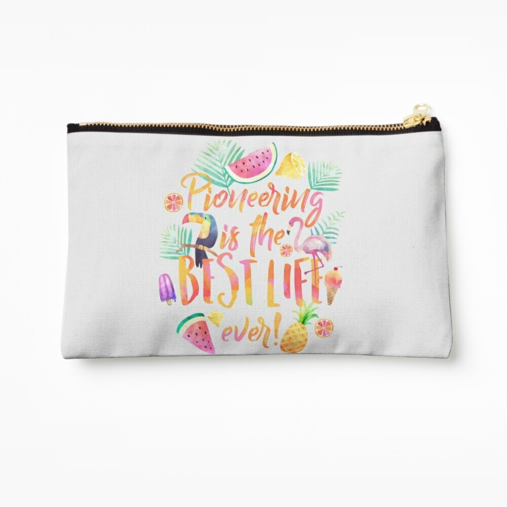 Whibos Makeup Bag Pioneering Is The Best Life Ever! Cosmetic Organizer Tyvek Paper Bags Zipper Pouch