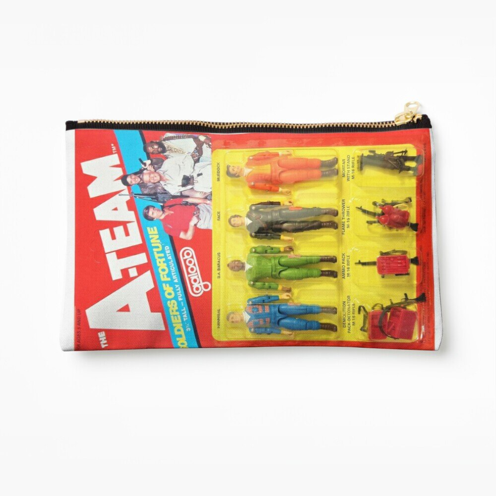 Whibos Makeup Bag The A-Team Soldiers Of Fortune Action Figure Set Cosmetic Organizer Tyvek Paper Bags Zipper Pouch
