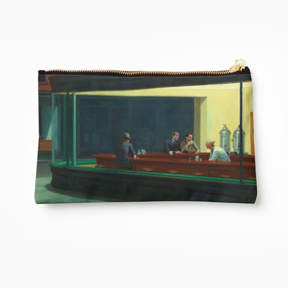 Whibos Makeup Bag Hannigram Nighthawks Cosmetic Organizer Tyvek Paper Bags Zipper Pouch