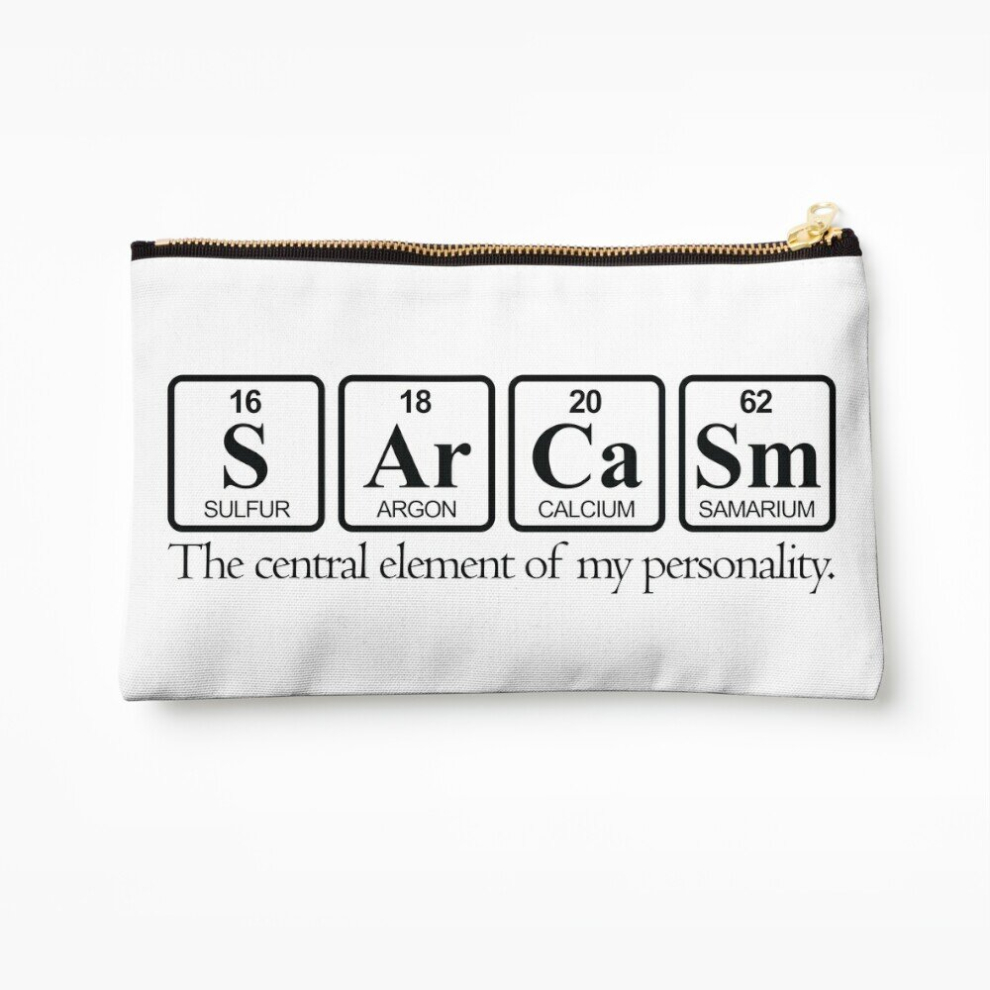 Whibos Makeup Bag Sarcasm Cosmetic Organizer Tyvek Paper Bags Zipper Pouch
