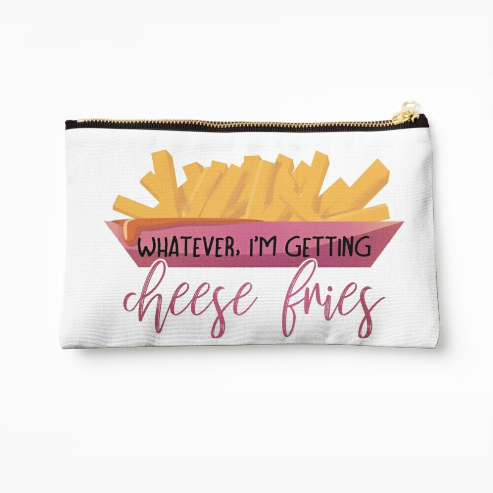 Whibos Makeup Bag I'm Getting Cheese Fries - Mean Girls. Cosmetic Organizer Tyvek Paper Bags Zipper Pouch