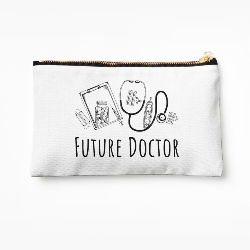 Whibos Makeup Bag Future Doctor - Gifts For Medical Students Cosmetic Organizer Tyvek Paper Bags Zipper Pouch