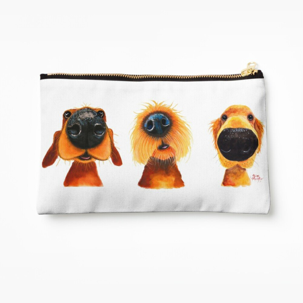 Whibos Makeup Bag Nosey Dog Print ' The Puppy Dogs ' Cosmetic Organizer Tyvek Paper Bags Zipper Pouch