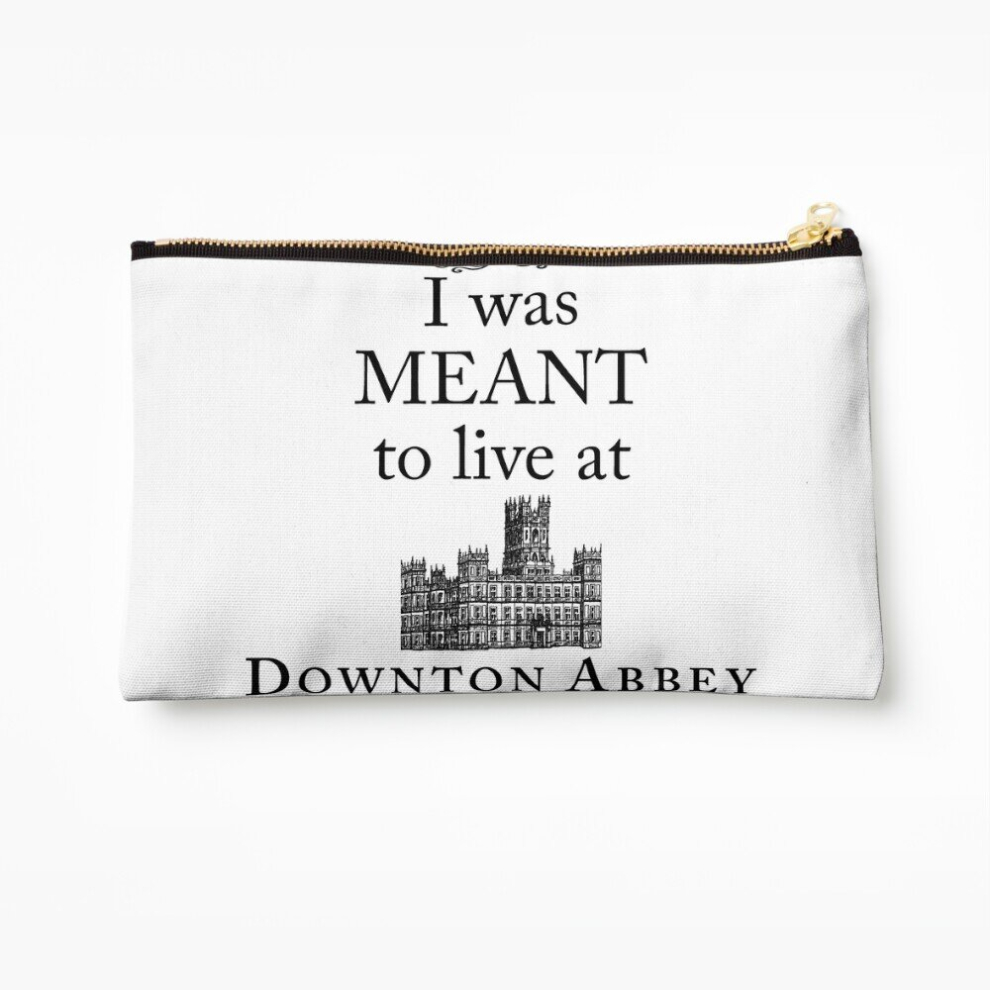 Whibos Makeup Bag I Was Meant To Live At Downton Abbey Cosmetic Organizer Tyvek Paper Bags Zipper Pouch