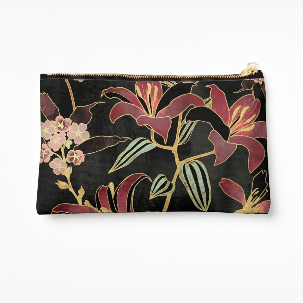 Whibos Makeup Bag Lily Cosmetic Organizer Tyvek Paper Bags Zipper Pouch