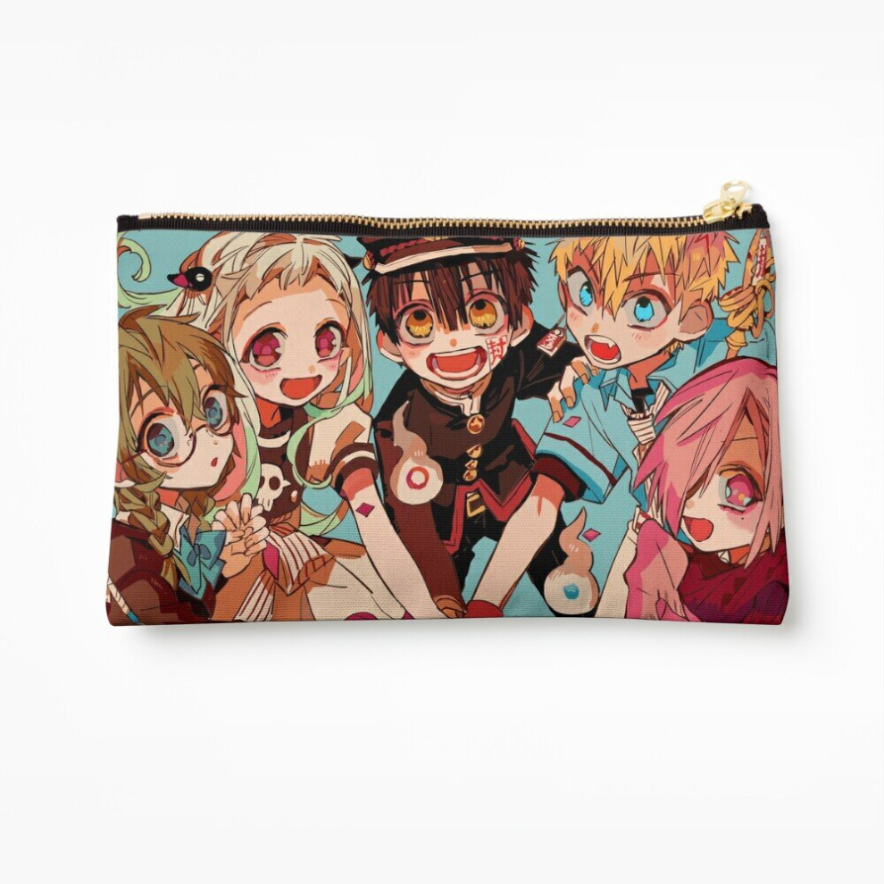 Whibos Makeup Bag Jibaku Shounen Hanako-Kun Toilet Bound Hanako-Kun Cosmetic Organizer Tyvek Paper Bags Zipper Pouch