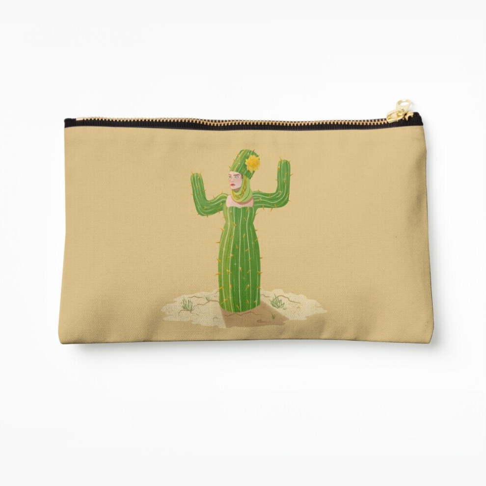 Whibos Makeup Bag Sexy Fashion Cactus Cosmetic Organizer Tyvek Paper Bags Zipper Pouch