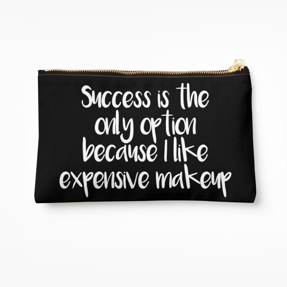 Whibos Makeup Bag Success Only Option, Expensive Makeup Cosmetic Organizer Tyvek Paper Bags Zipper Pouch