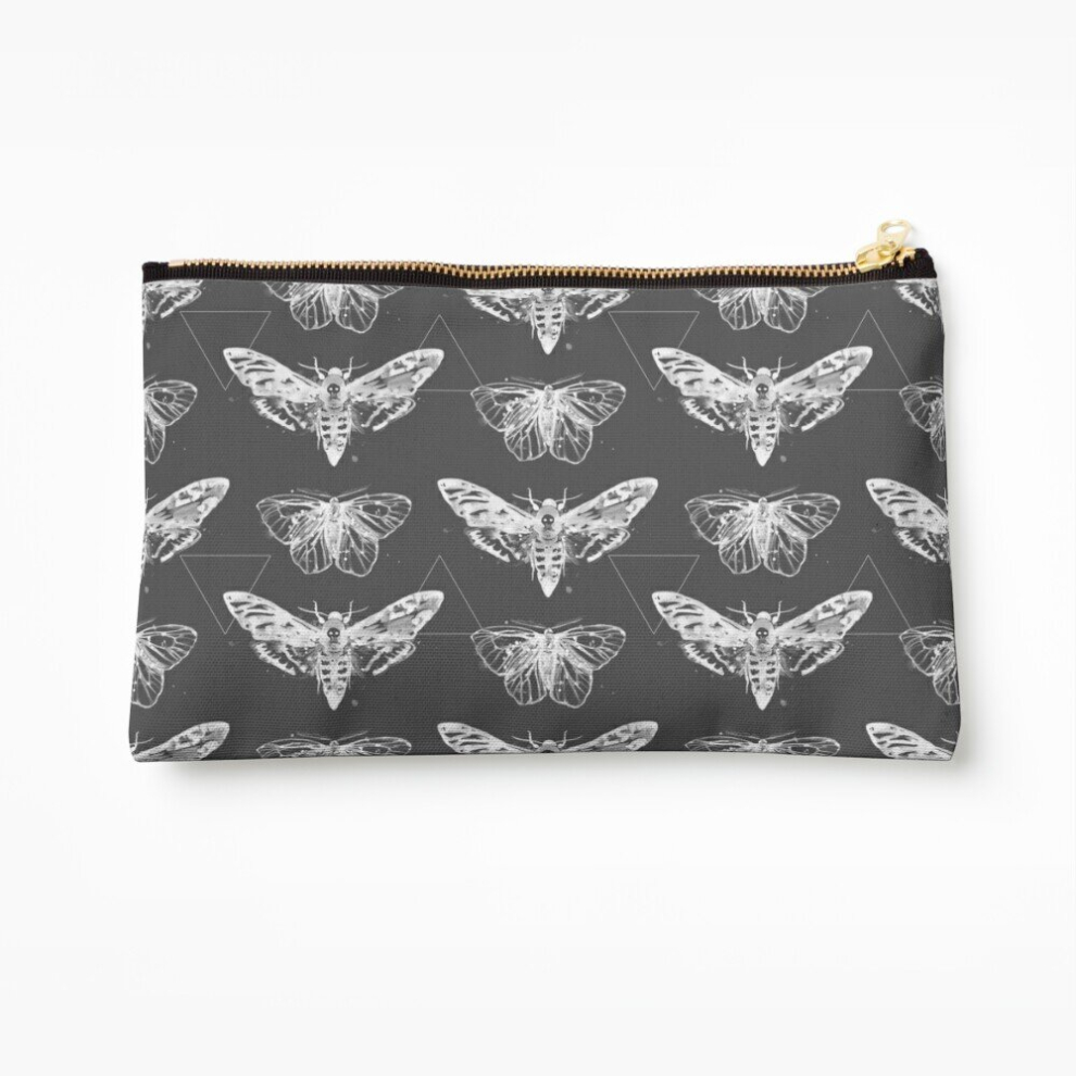 Whibos Makeup Bag Geometric Moths - Inverted Cosmetic Organizer Tyvek Paper Bags Zipper Pouch