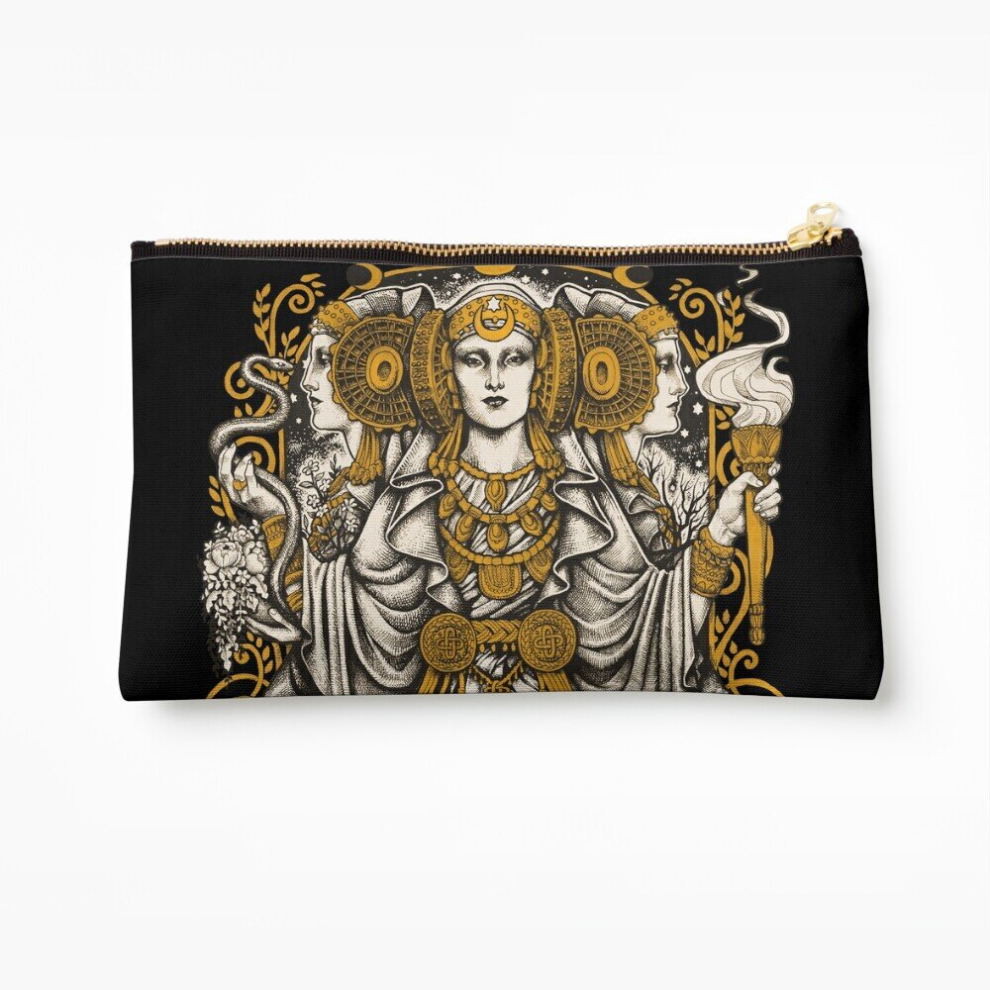 Whibos Makeup Bag Iberian Hecate Cosmetic Organizer Tyvek Paper Bags Zipper Pouch