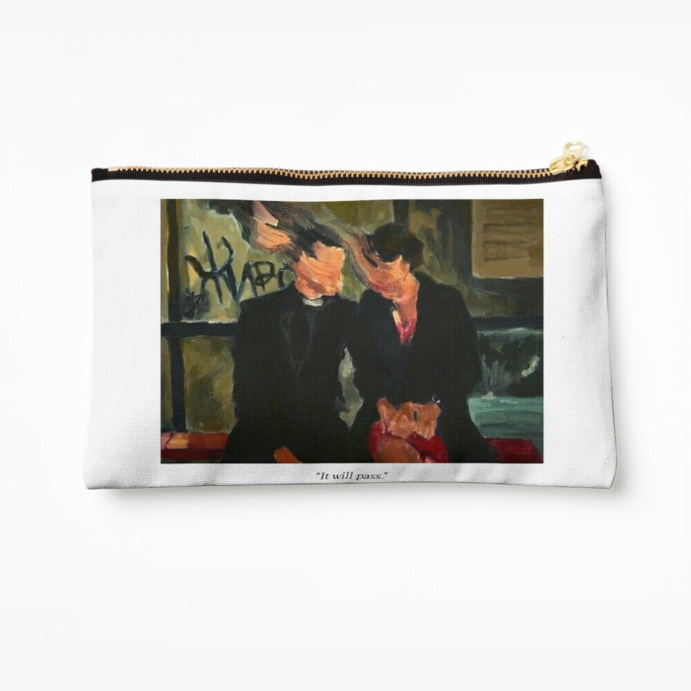 Whibos Makeup Bag Fleabag "It Will Pass" Quote Cosmetic Organizer Tyvek Paper Bags Zipper Pouch