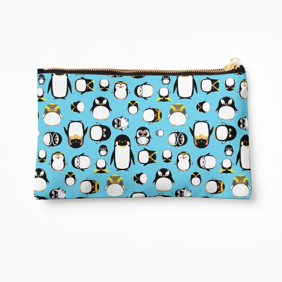 Whibos Makeup Bag Know Your Penguins Cosmetic Organizer Tyvek Paper Bags Zipper Pouch