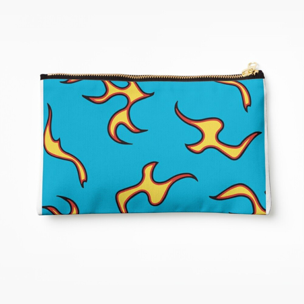 Whibos Makeup Bag Golf Wang Flame Design Cosmetic Organizer Tyvek Paper Bags Zipper Pouch