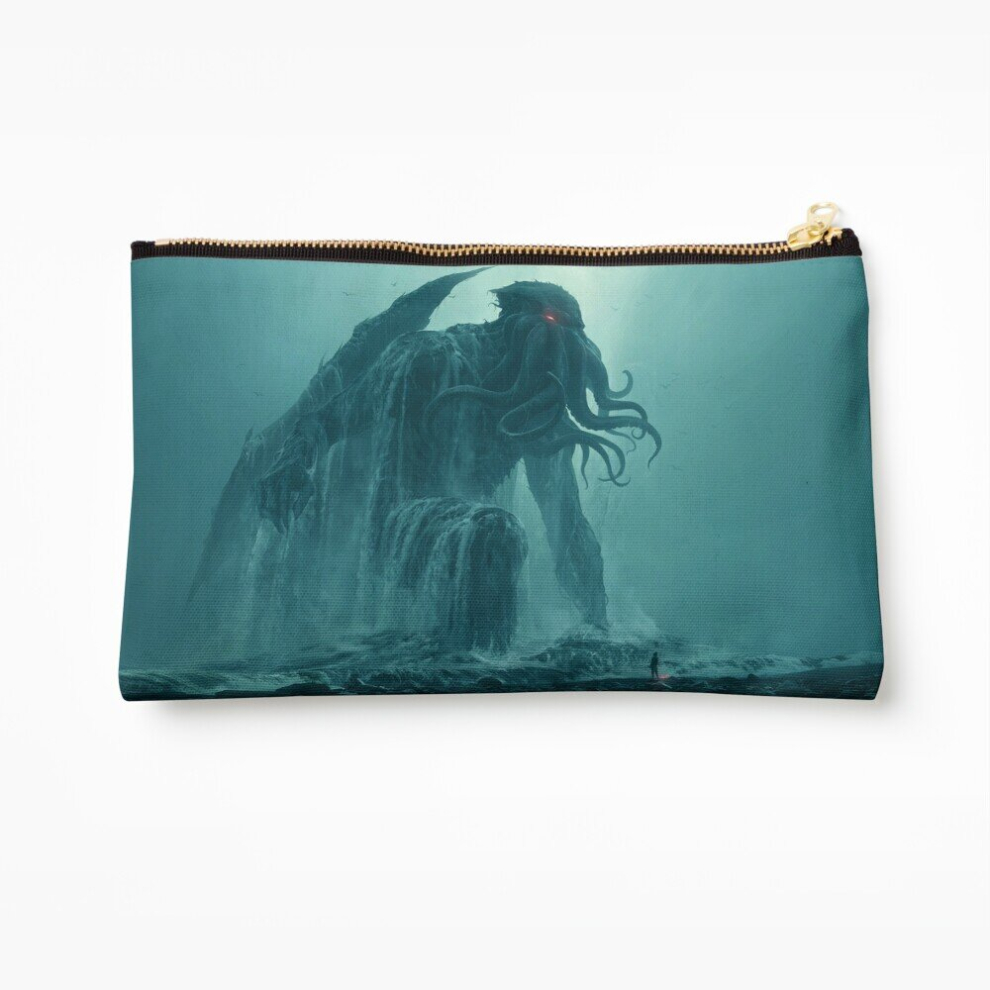 Whibos Makeup Bag Cthulhu Ascending Cosmetic Organizer Tyvek Paper Bags Zipper Pouch