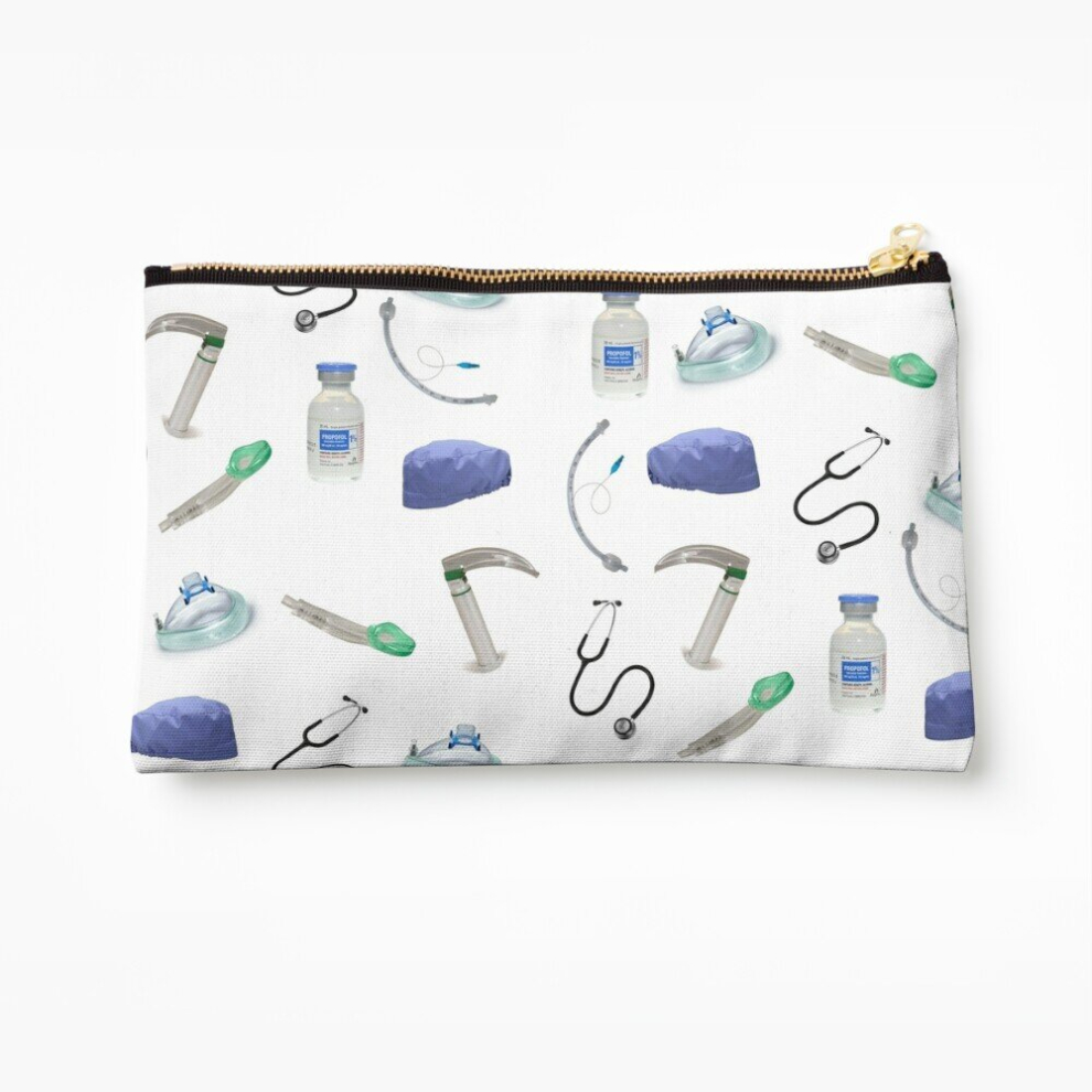 Whibos Makeup Bag Gift For Anesthesiologist / Anaesthetist Cosmetic Organizer Tyvek Paper Bags Zipper Pouch