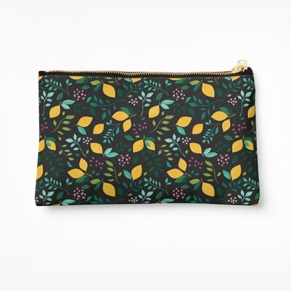Whibos Makeup Bag Lemon Grove Cosmetic Organizer Tyvek Paper Bags Zipper Pouch