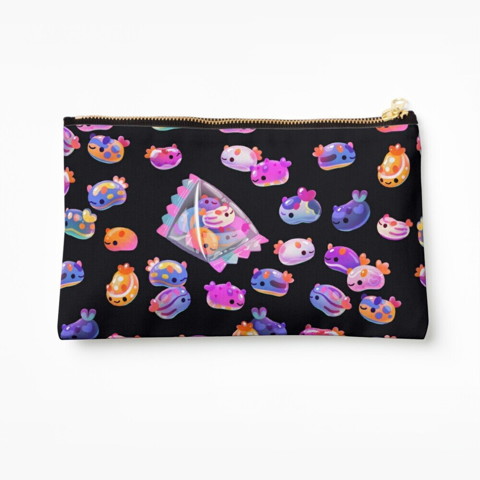 Whibos Dark Makeup Bag Jelly Bean Sea Slug - Cosmetic Organizer Tyvek Paper Bags Zipper Pouch
