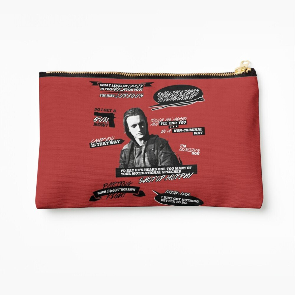 Whibos Makeup Bag John Murphy + Quotes Cosmetic Organizer Tyvek Paper Bags Zipper Pouch
