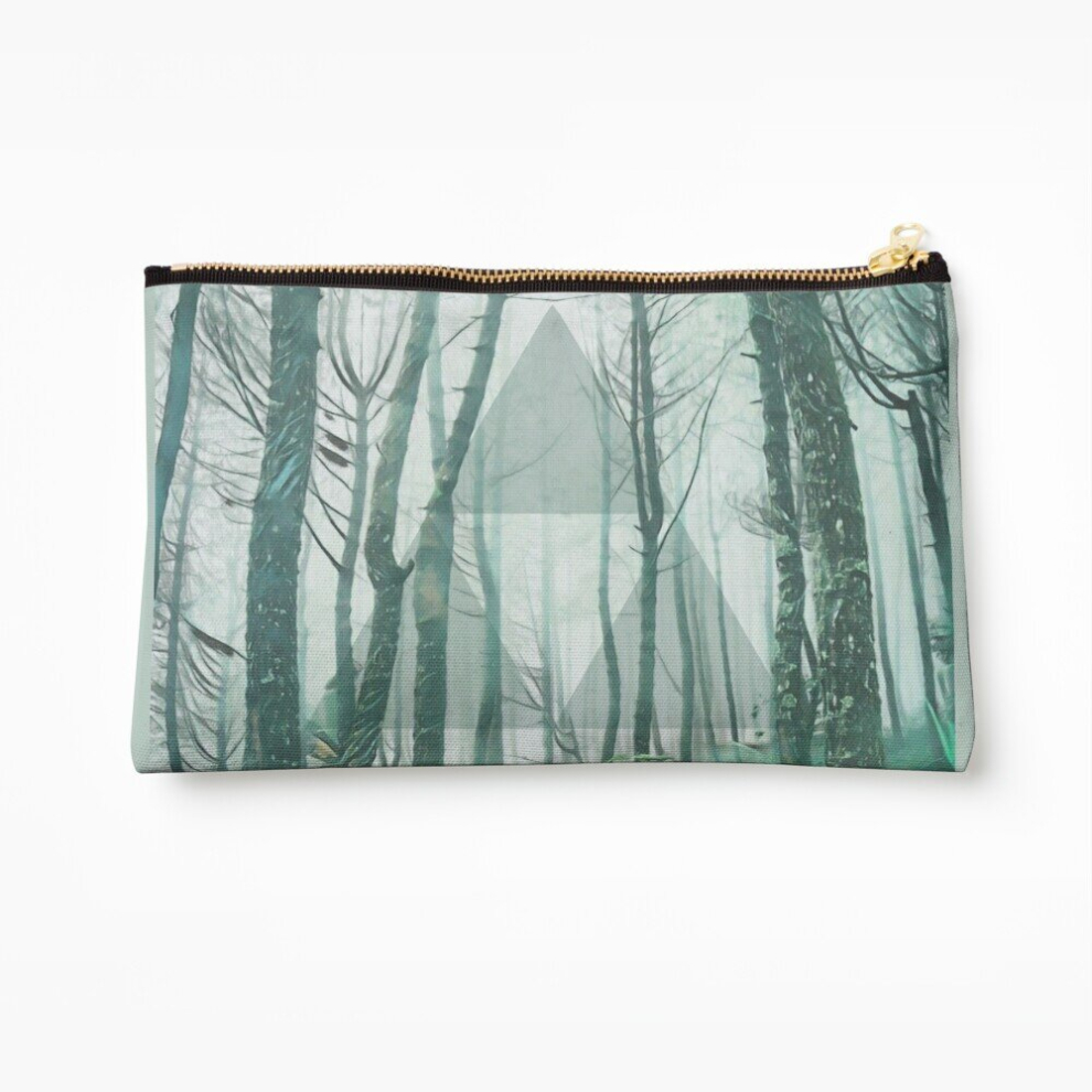 Whibos Makeup Bag Triforce In The Lost Woods Cosmetic Organizer Tyvek Paper Bags Zipper Pouch