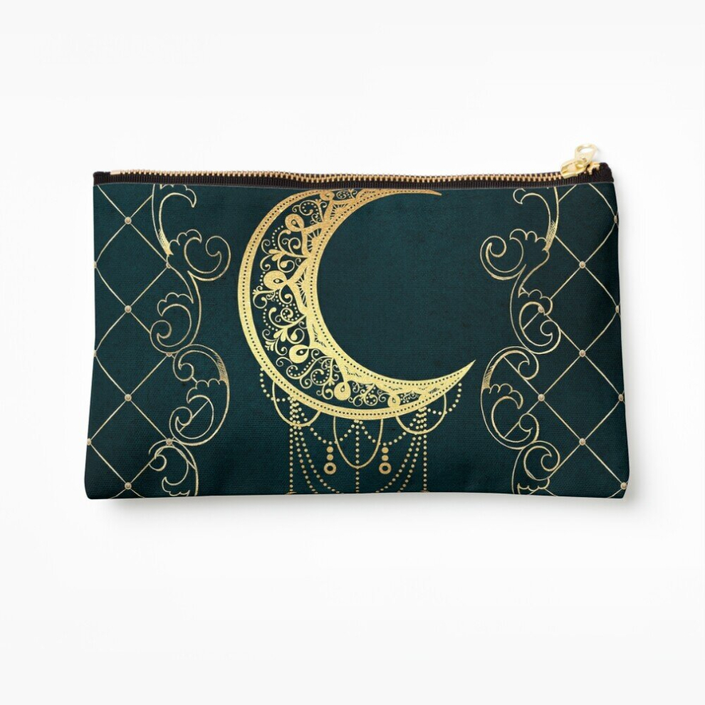 Whibos Makeup Bag Magic Moon Spell Book Cosmetic Organizer Tyvek Paper Bags Zipper Pouch