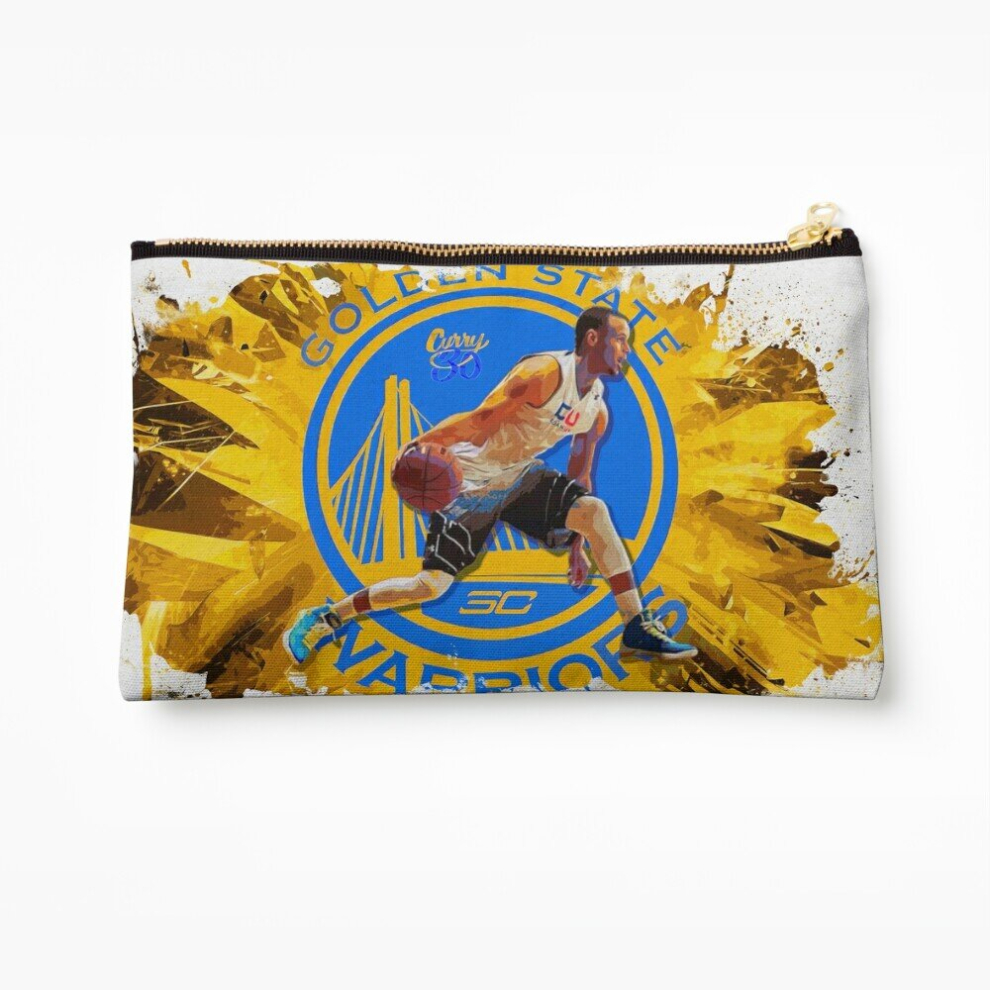 Whibos Makeup Bag Steph Curry Poster Cosmetic Organizer Tyvek Paper Bags Zipper Pouch