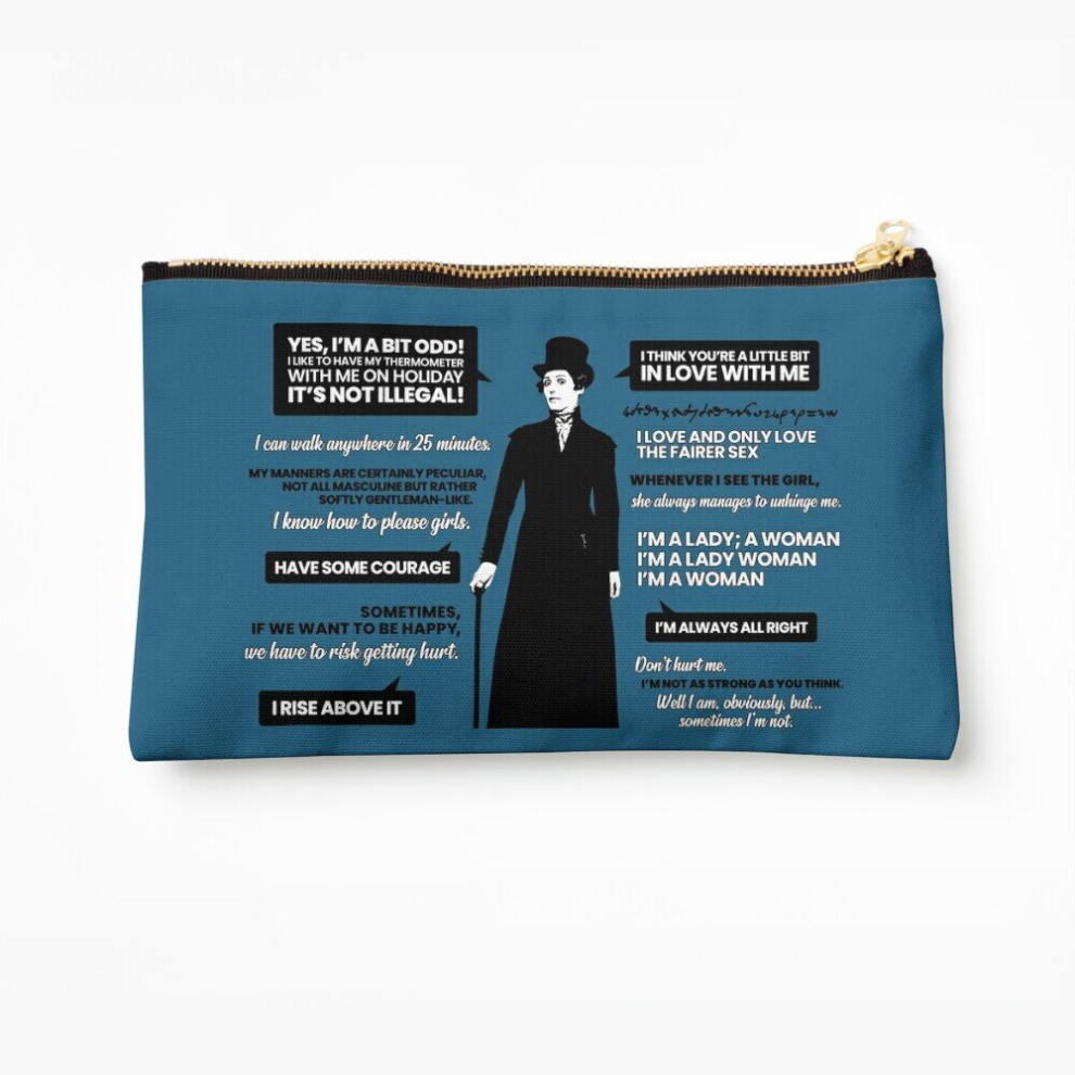 Whibos Makeup Bag Anne Lister Quotes Cosmetic Organizer Tyvek Paper Bags Zipper Pouch
