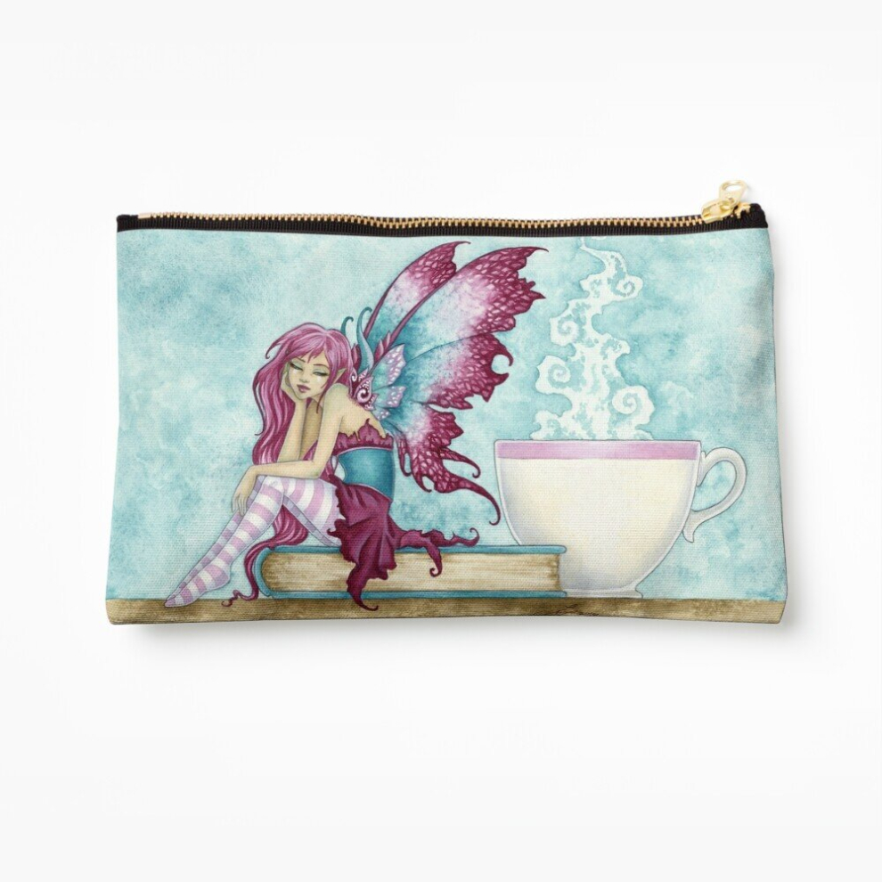 Whibos Makeup Bag Sunday Morning Cosmetic Organizer Tyvek Paper Bags Zipper Pouch