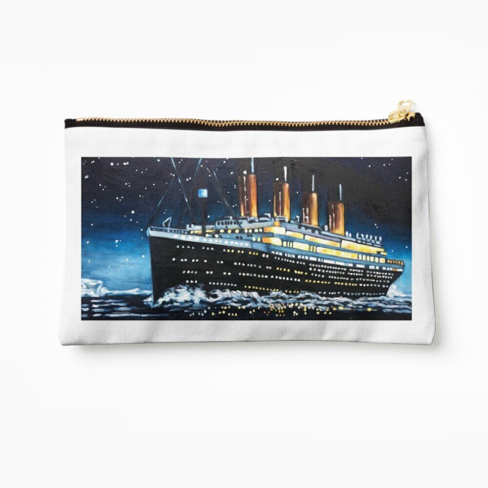 Whibos Makeup Bag Titanic Cosmetic Organizer Tyvek Paper Bags Zipper Pouch