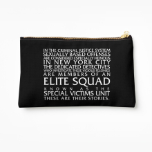 Makeup Bag Law and Order:SVU Special Victims Unit Introduction Dick Wolf Cosmetic Organizer Tyvek Paper Bags Zipper Pouch